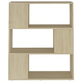 thumbnail of vidaXL Bücherregal Raumteiler Sonoma-Eiche 80x24x94 cm Holzwerkstoff