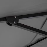 thumbnail of Parasol descentrado 3×3 m inclinable, giratorio y con 4 losas rellenables de aluminio gris