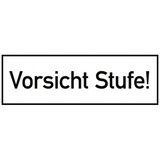 thumbnail of Vorsicht Stufe!, Folie, 300x100 mm