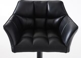 thumbnail of 2er Set Barhocker SIHAR - Kunstleder Schwarz 64x45x88 cm Schwarz | Barstuhl Höhenverstellbar Mit Lehne Drehbar Tresenhocker Tresenstuhl Kneipenhocker