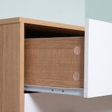 thumbnail of Cómoda de Madera con 3 Cajones Cajonera Armario Auxiliar de Almacenamiento Moderna con Patas Elevadas para Dormitorio Salón 80x39x80 cm