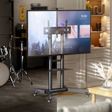 thumbnail of ONKRON TV Ständer rollbar für 32-75 Zoll TVs bis zu 60 kg, höhenverstellbar, VESA 200x200 bis 600x400, mobiler TV Ständer mit Rollen, Schwarz TS1571-B