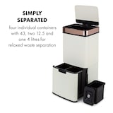 thumbnail of Royal Trash Rose Gold Sensor-Mülleimer 72 Liter Edelstahl Roségold-Metallic