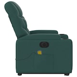 thumbnail of vidaXL Elektrischer Massagesessel mit Aufstehhilfe Dunkelgrün Stoff