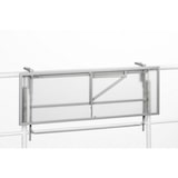 thumbnail of Merxx Balkonhängetisch, 120 x 40 cm, Stahl/Glas, Silber