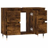 thumbnail of vidaXL Badschrank Räuchereiche 80x33x60 cm Holzwerkstoff
