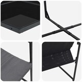 thumbnail of vidaXL Garten Essgruppe 9 pcs Schwarz Stahl