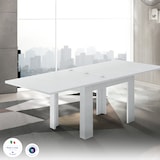 thumbnail of Web Furniture JESI Tavolo Libro Melaminico 90cm Allungabile   Bianco Lucido