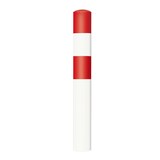 thumbnail of PROREGAL Rammschutz-Poller L zum Einbetonieren | HxØ 160x15,9cm | Materialstärke 4,5mm | Feuerverzinkter & kunststoffbeschichteter Stahl | Rot-Weiß