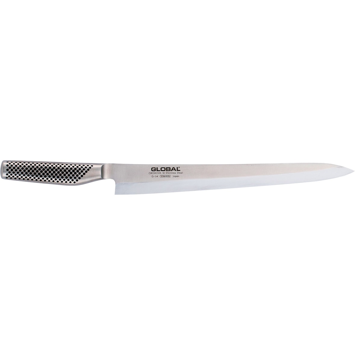 Global série G 14 couteau poisson droitier yanagi sashimi longueur utile 30 cm