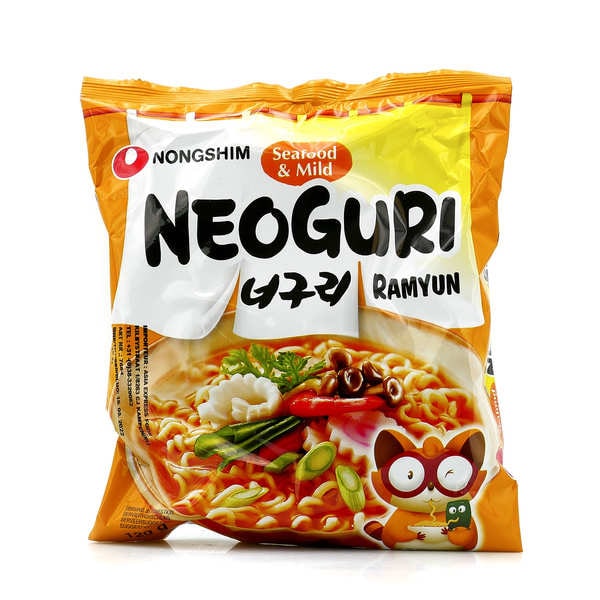 Nouilles instantanées Neoguri Ramyun Saveur fruits de mer douces Sachet de 120g Nongshim