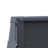 thumbnail of Westmann Talus XL - Metalen Plantenbak met bodem 100x25x77 cm - Houtlook