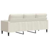 thumbnail of vidaXL 3-Sitzer-Sofa mit Zierkissen Creme 180 cm Samt