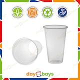 thumbnail of DayBays 400 Stk. Trinkbecher 200ml Ø7cm Plastikbecher 0,2L transparent PP