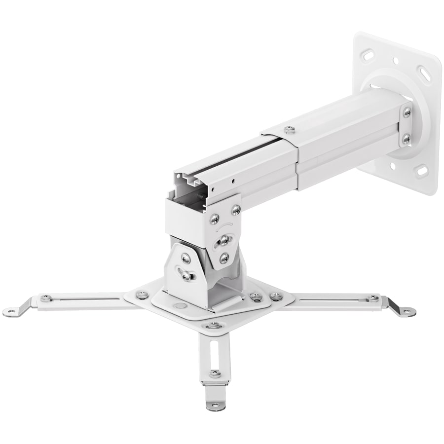 ONKRON Soporte Proyector Techo/Pared, hasta 10 kg, Inclinable et Giratorio, Base Proyector K3A-W Blanco