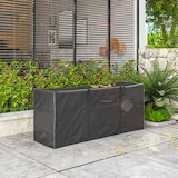 thumbnail of Outsunny bolsa de almacenamiento para cojines de jardín impermeable, bolsa de almacenamiento para árbol de Navidad, para exterior, 175x55x75 cm, negro
