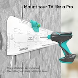 thumbnail of ONKRON TV Wandhalterung 43"-85", 68 kg max, VESA 75x75-600x400, Ultra Slim, Neigbar, TM6-B Schwarz