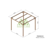 thumbnail of Pérgola de Madera Maciza Mataró (Maderland) - Gardeneas