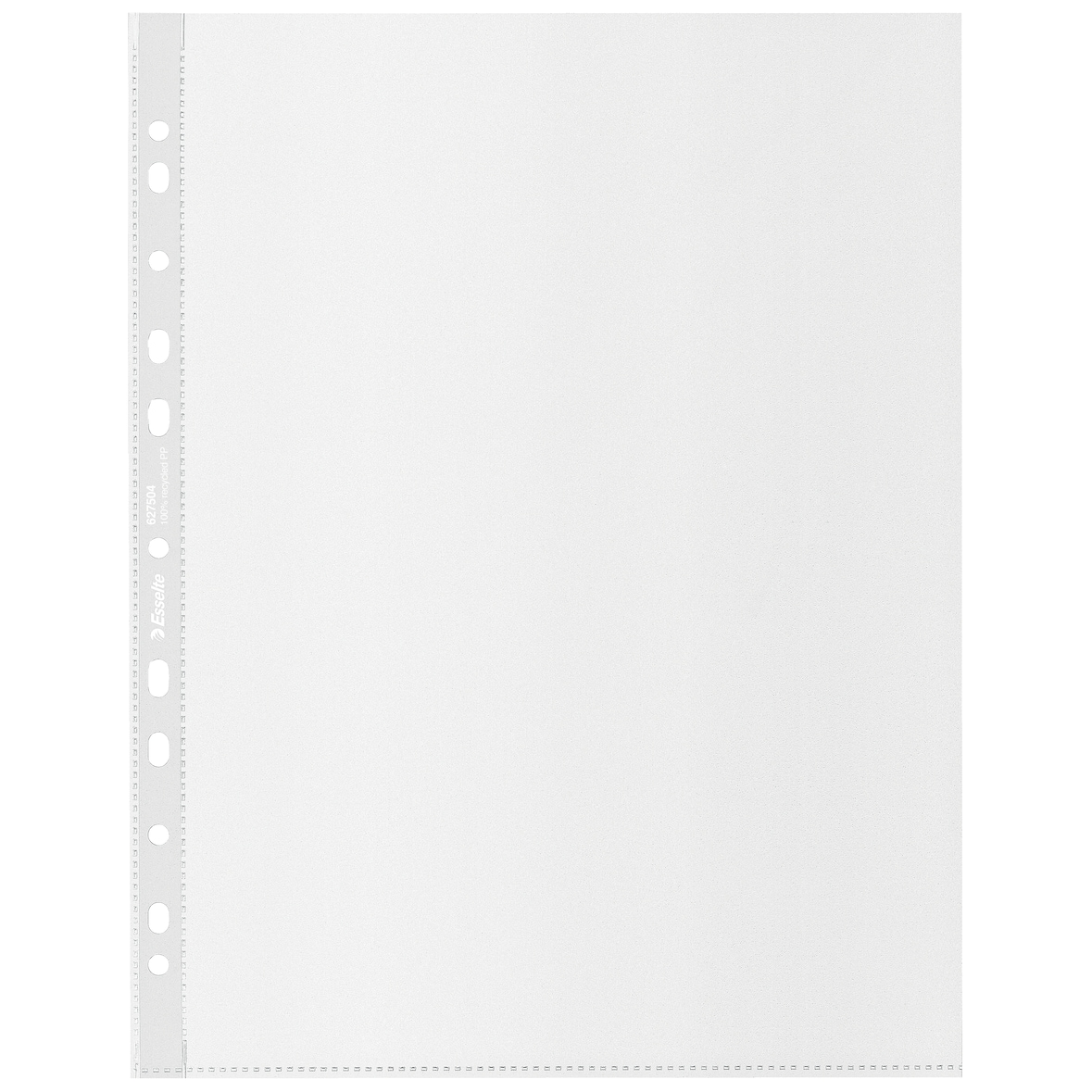 ESSELTE Buste perforate DELUXE, 100% RICICLATE e 100% RICICLABILI, PPL antiriflesso, f.to 22x30 cm, Scatola da 50 pz, 627504