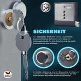 thumbnail of MONZANA® Design Briefkasten Edelstahl mit Zeitungsfach