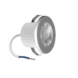 thumbnail of 3 Watt Mini LED Einbauleuchte Einbaustrahler Einbauspot Spot 3000K Warmweiß 240 Lumen 230V Anschluss Schutzart IP54 Silber