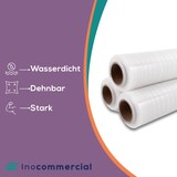 thumbnail of Inoverse Stretchfolie Transparent Wickelfolie, 2 kg, 3 Rollen, Für Möbel & Umzug, Palettenfolie, Handstretchfolie