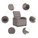 thumbnail of vidaXL Relaxsessel mit Aufstehhilfe Elektrisch Taupe Stoff