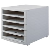 thumbnail of Schubladenbox CONTUR lichtgrau B4 5 Schübe offen