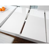 thumbnail of SalesFever uitschuifbare eettafel 180 x 90 cm | Hoogglans lak | MDF hout | B 180/260 x D 90 x H 75 cm | Wit