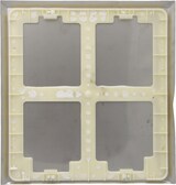 thumbnail of Blende aus Edelstahl für großen Wandeinbaukasten