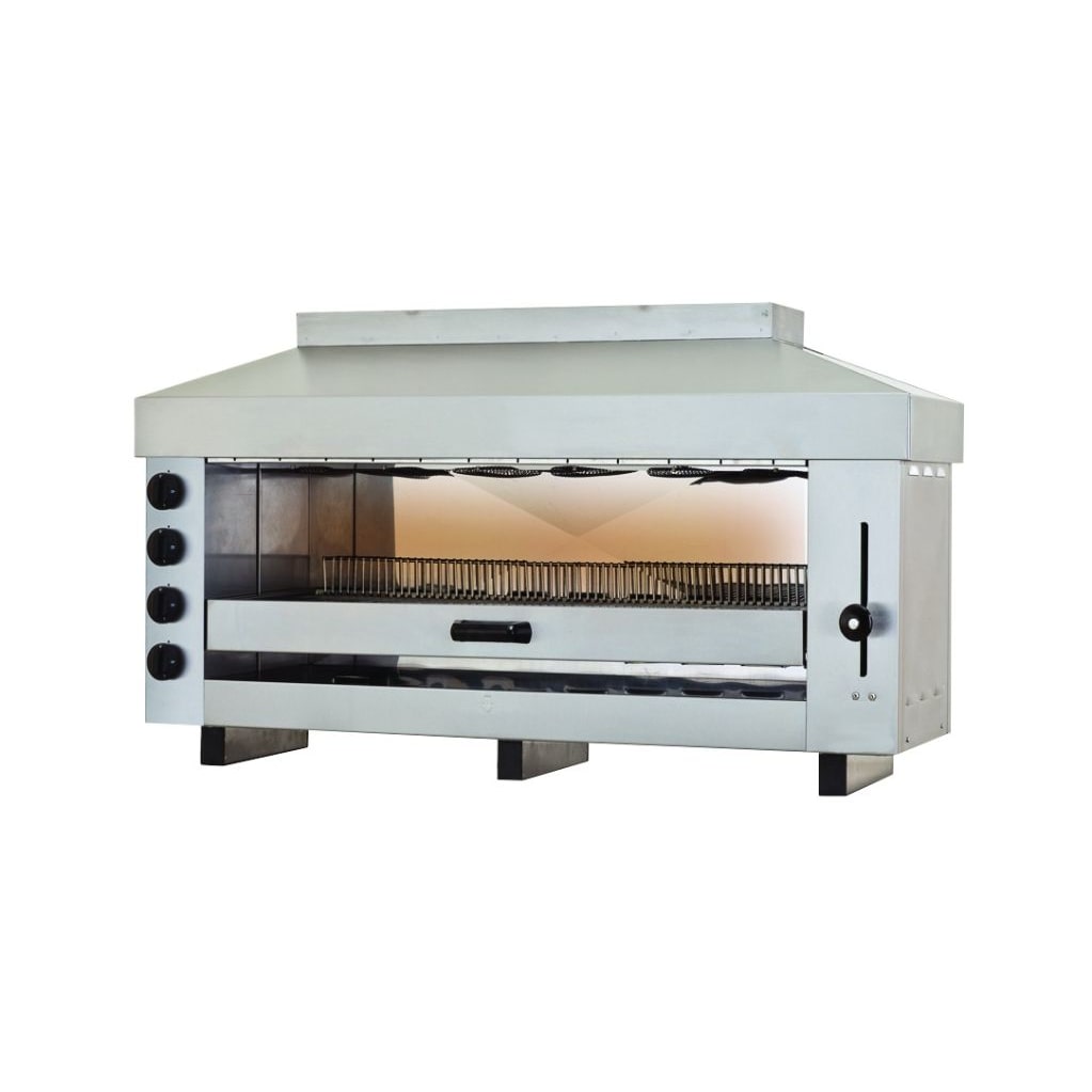 Salamandra a gas, 4 zonas de calentamiento