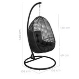 thumbnail of Dudeco Cadeira Suspensa Dido Preto