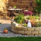 thumbnail of Relaxdays Buddha Figur, Polyresin, wetterfest & frostsicher, Gartendeko, HxBxT: 30x19,5x12 cm, Indoor & Outdoor, weiß