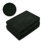 thumbnail of Doppelpack Frottee Spannbettlaken 120 x 200 cm Schwarz