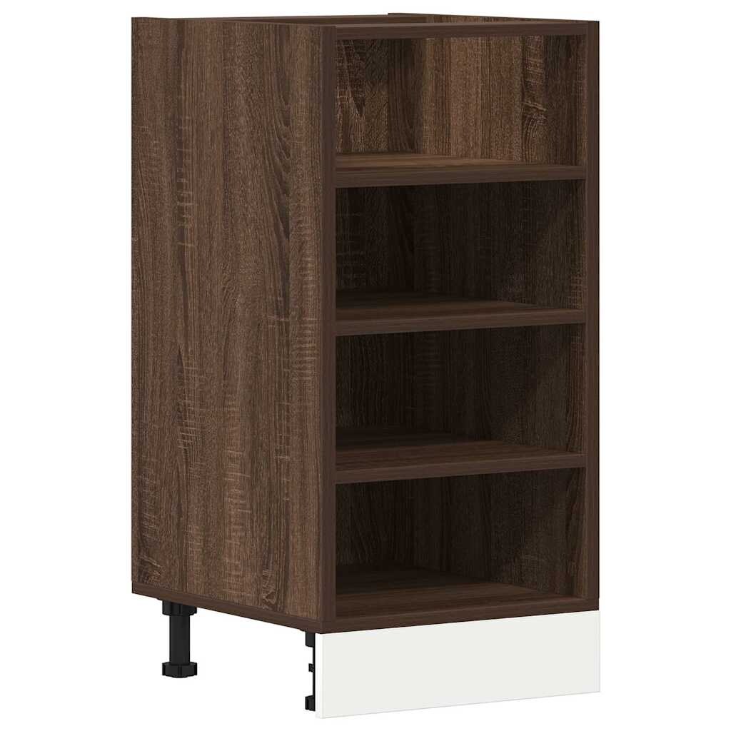vidaXL Unterschrank Riga Braun Eichen-Optik 40x44,5x81,5 cm Holzwerkstoff