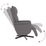 thumbnail of vidaXL Massagesessel mit Fußteil Grau Kunstleder