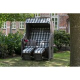thumbnail of Strandkorb deVries PURE® Standard - PE grey - Dessin 478 - inkl. Schutzhülle