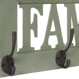 thumbnail of Appendiabiti a parete HWC-C60 Family, appendiabiti, pannello appendiabiti, look shabby vintage 60x21cm ~ verde, shabby