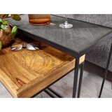 thumbnail of Beistelltisch FineBuy Satztisch Massivholz Stein 2 teilig Couchtisch Tisch Set