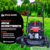 thumbnail of Rasenmäher Benzin mit Antrieb BR460 – 5,4PS (4,0kW), 46cm Schnittbreite, Mulchen, Schnitthöhenverstellung, Easy Clean Anschluss,60L Korb