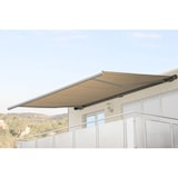 thumbnail of Elektrische Kassettenmarkise T123, Markise Vollkassette 4,5x3m ~ Polyester Creme