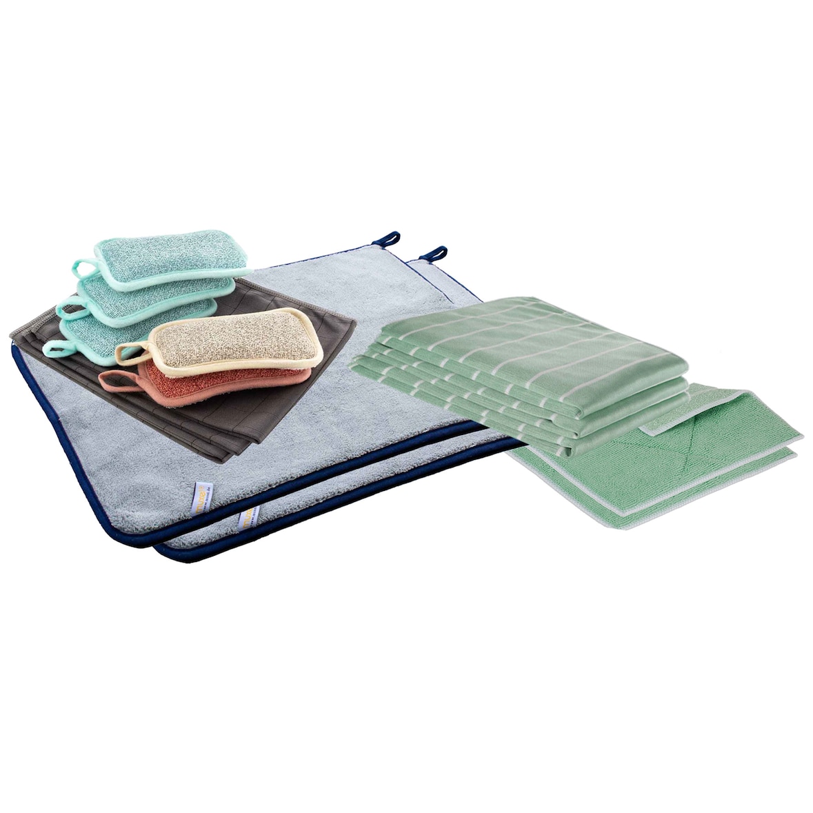 Das große Autoreinigungsset 3 Carbon-Tücher ideal für Lack und Felgenpflege 5 Schwämme 2 Poliertücher 1200 GSM 3 Bambustücher für die Autoscheiben