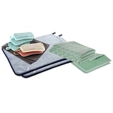 thumbnail of Das große Autoreinigungsset 3 Carbon-Tücher ideal für Lack und Felgenpflege 5 Schwämme 2 Poliertücher 1200 GSM 3 Bambustücher für die Autoscheiben