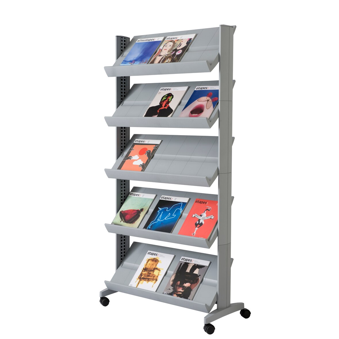 Paperflow 255N.35 Mobiler Prospektständer UNO, alu