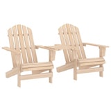 thumbnail of Garten-Adirondack-Stühle mit Teetisch Massivholz Tanne| vidaXL : Farbe - Natur