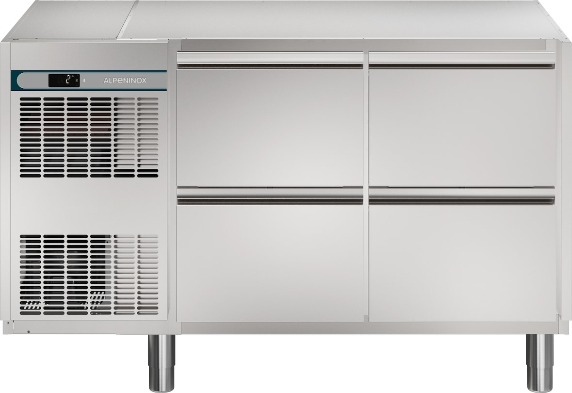 ALPENINOX Kühltisch (2 Abteile) CRIO HPM 2-7031, 290 Liter