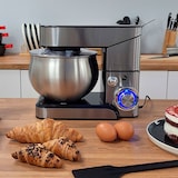 thumbnail of Briebe KM1114 Batidora Amasadora Repostería Profesional Robot Cocina 5 L, Movimiento Orbital, Varillas, Inox, 1800W