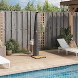 thumbnail of vidaXL Buitendouche 55x60x224 cm poly rattan en acaciahout zwart