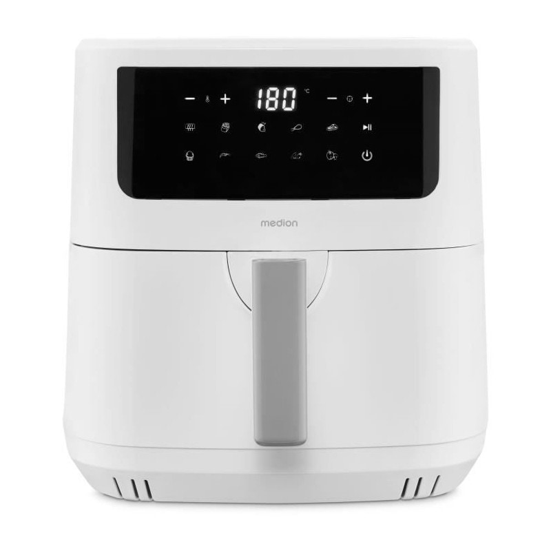 Medion LIFE P10 XL Duo (MD 11750) Heißluftfritteuse weiß, mit 2 Heizelementen