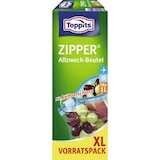 thumbnail of Toppits Allzweckbeutel, 20 x 15 cm, mit Zipper, 1 Liter, 28 Stück